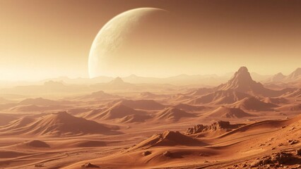 Naklejka premium Landscape Of Another Planet