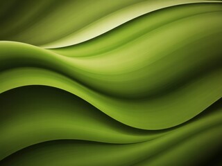 Fototapeta premium Abstract green waves flowing design background