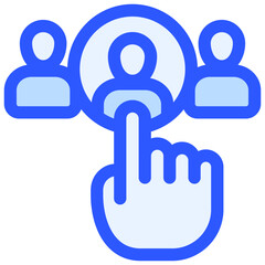 Choosing icon symbol. Vector illustration.