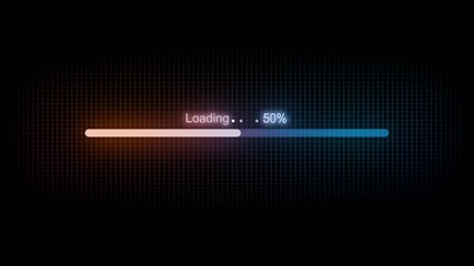 New Digital Glowing Bar Animation for Buffering, Waiting Screens - Powered by Adobe
