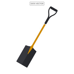 shovel vector icons. Spade for dig. Farming tool. Garden instrument. illustration