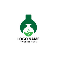 lab mechanics logo design vector