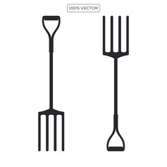 Garden pitchfork isolated on transparant background