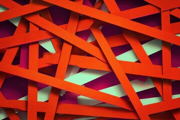 Abstract overlapping lines