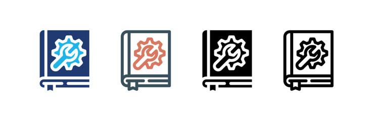 Guide icon set multiple style collection