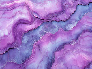 Abstract image of purple and blue agate stone texture with layered patterns and vibrant colors, creating mesmerizing and artistic effect