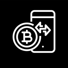 Icon Finance Bitcoin Vector Design