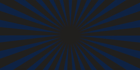 Dark Center Radiant Pattern with Navy and Black Rays in Abstract Style
