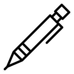 Mechanical pencil icon. Vector line icon