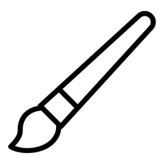 Paintbrush icon. Vector line icon
