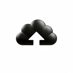 A modern cloud icon designed for digital applications and technology interfaces.