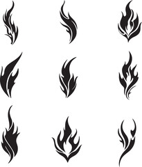 Stylish Fire Flame Tattoo Designs