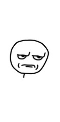 angry face meme reaction illustration line art hand drawn meme