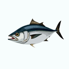 tuna fish vector on a white background