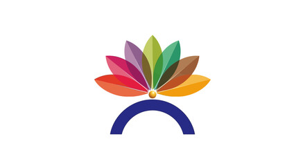 Colorful Floral Design with an Arching Base