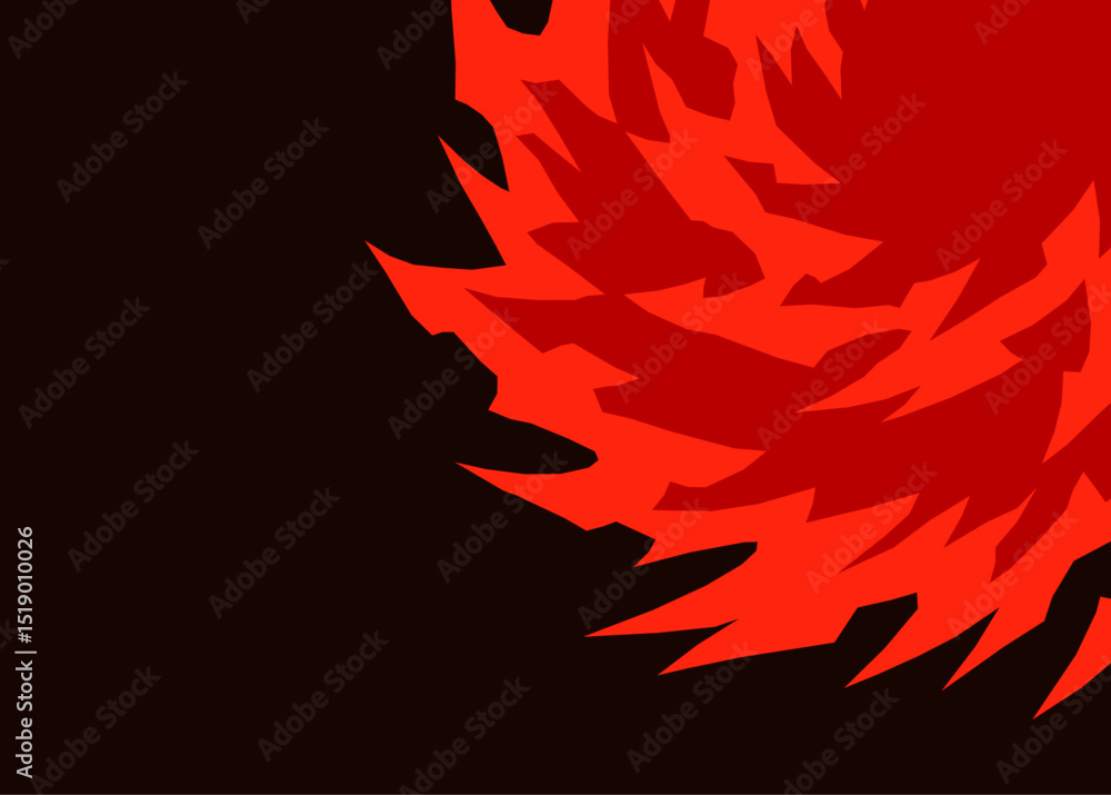 Poster abstract background with gradient spiral geometric pattern and with some copy space area