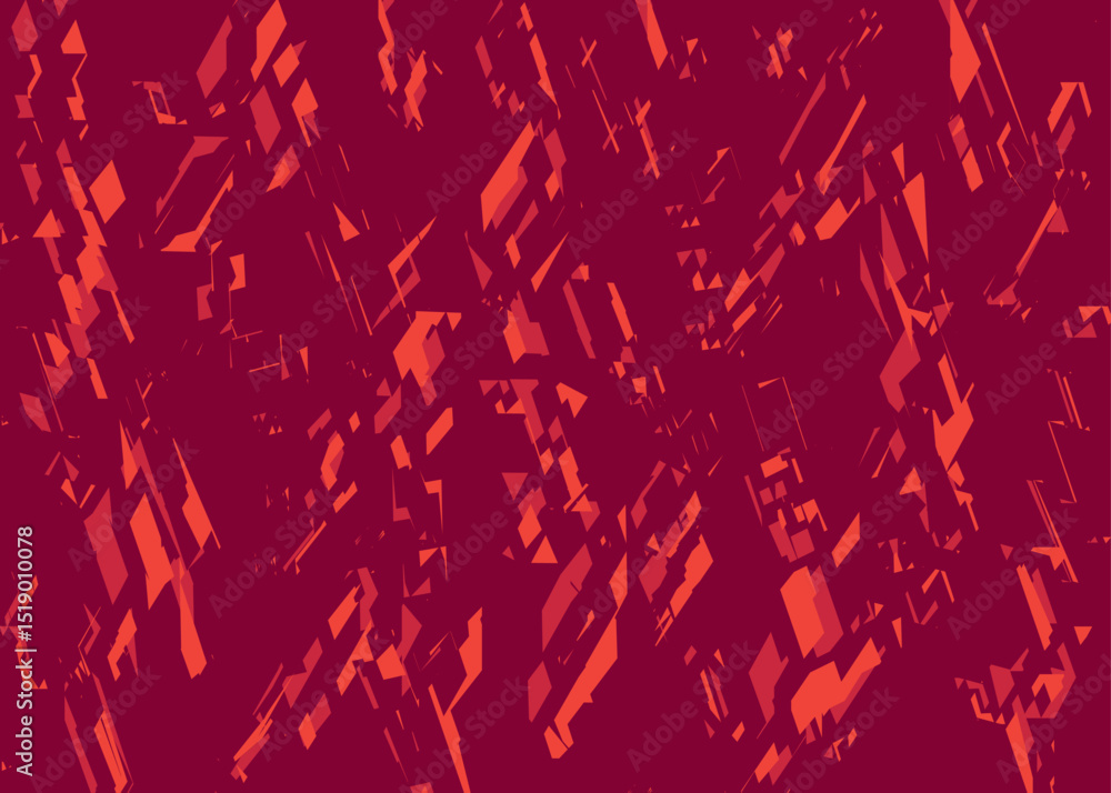 Aufkleber Minimalist background with abstract and irregular rough lines pattern. Abstract broken path pattern