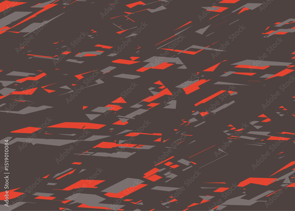 Aufkleber Minimalist background with abstract and irregular rough lines pattern. Abstract broken path pattern