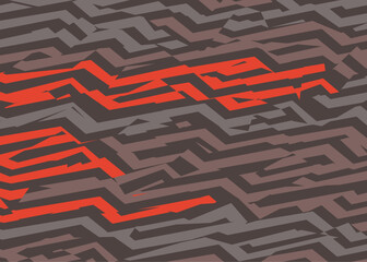 Abstract background with seamless geometric camouflage line pattern