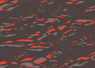 Minimalist background with abstract and irregular rough lines pattern. Abstract broken path pattern