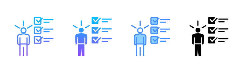 Proficiency Multi Style Icon Set