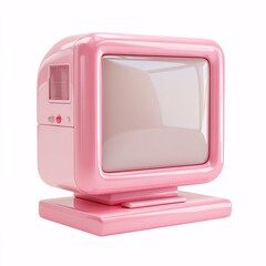 Modern LED screen with a minimalist base and cable management