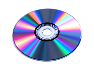 Close up of a colorful CD ROM disc.
