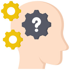 Critical Thinking icon symbol. Vector illustration.