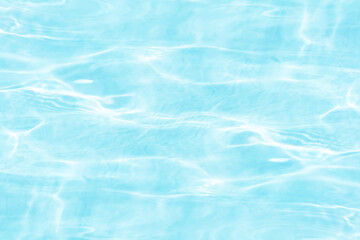Blue water with ripples on the surface. Defocus blurred transparent blue colored clear calm water...
