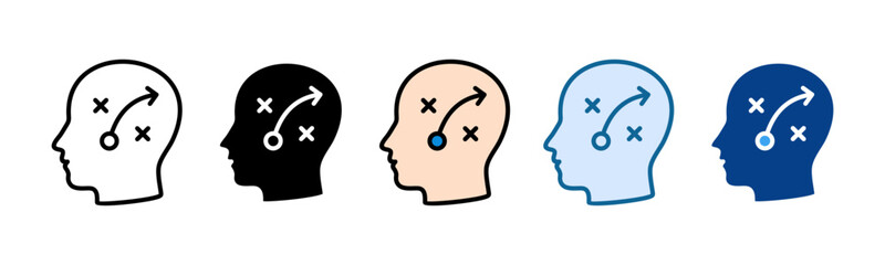 Strategic Planning Icon Set Multiple Style Collection