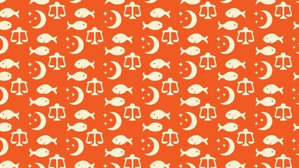 Vector seamless ASTROLOGY pattern design