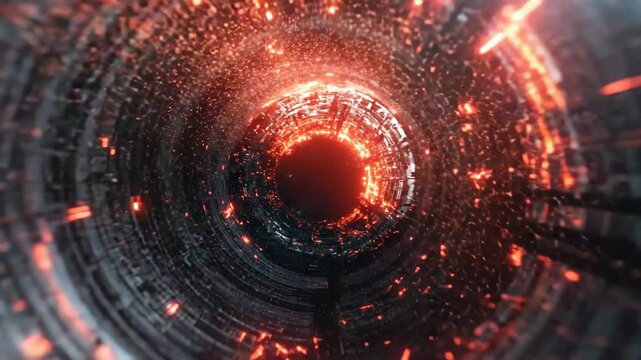 Lava Particle Ring With Molten Glow Explosion Loop