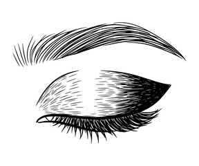 Eyeshadow Line Art