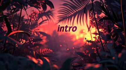 Fototapeta premium Intro Text with Dynamic Animated Graphics/ダイナミックなイントロ：イントロテキスト5