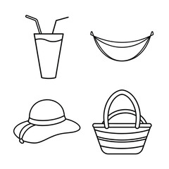 Line art sea element