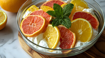orange, fruit, food, citrus, healthy, isolated, fresh, grapefruit, slice, lemon, juice, white, sweet, vitamin, diet, juicy, yellow, organic, plate, dessert, freshness, red, breakfast, green, ripe