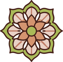 Elegant golden mandala logo design for luxury brands