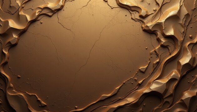 create an abstract fractal background for a puter generated 2d illustration with a bronze tone texture for photo