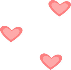 Pink Hearts Floating – Cute Love Background Vector for Valentine and Romance Theme

