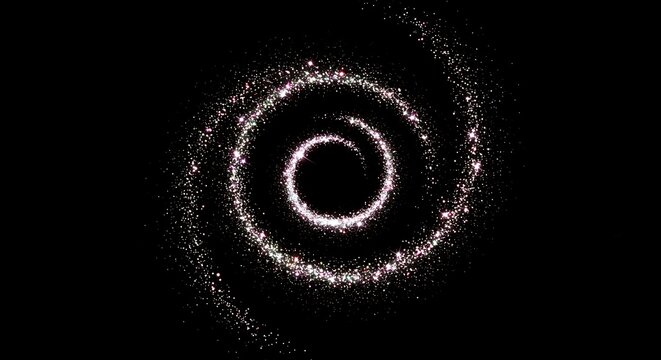 Glowing Spiral of Light Particles Abstract Background Image