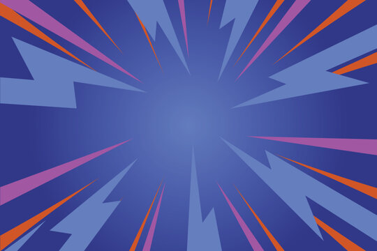 Dynamic Lightning Blast Zoom Effect Background - Energetic Vector Design for Sales & Events.