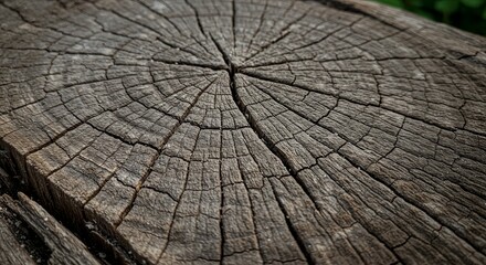 Fototapeta premium A large piece of wood with a hole in the middle