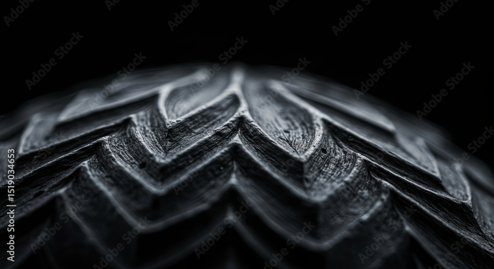 Aufkleber The image is a close up of a black object with a lot of detail