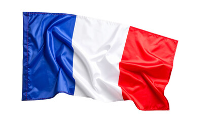 French flag isolated on transparent background