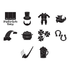 saint patrick day clip art set