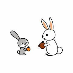 rabbit with carrot