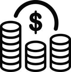 Finance set of web icons in line style. Money and Payment icons for web and mobile app. Money, payments, financial report, pay, banking, business, coin and more. Vector illustration