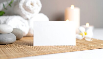 Spa Business Card Mockup Serenity, Wellness, and Relaxation Branding