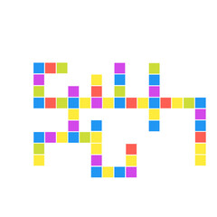 colorful crossword puzzle box