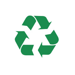 recycle green symbol sign icon